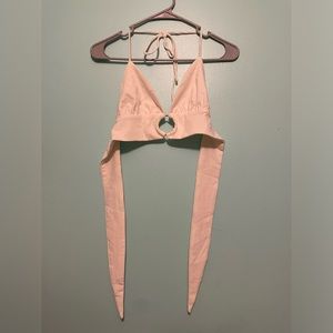 Adika crop tie halter top